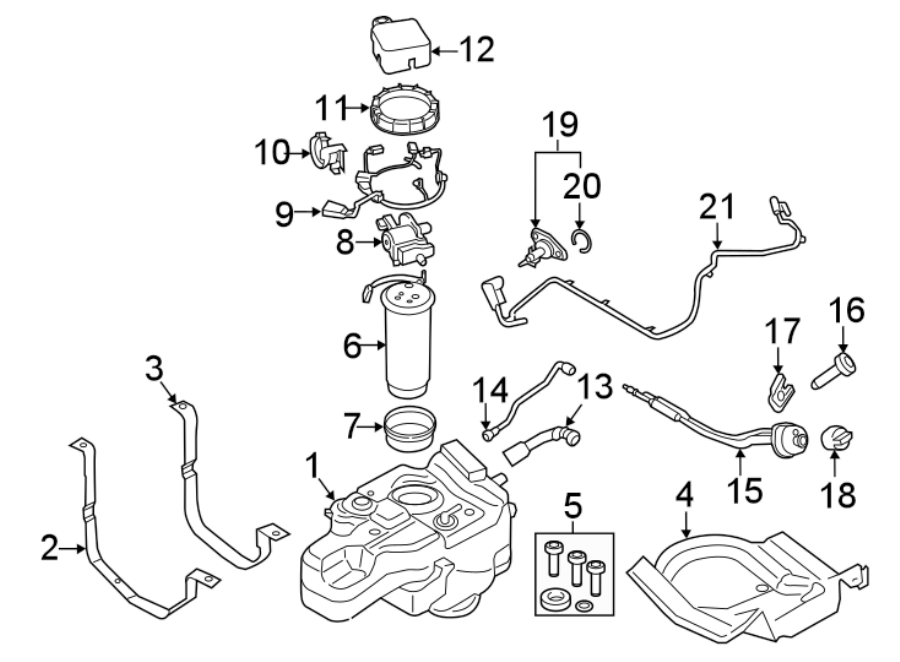 Diagram EMISSION SYSTEM. EMISSION COMPONENTS. for your 2022 Ford F-150 Lightning   