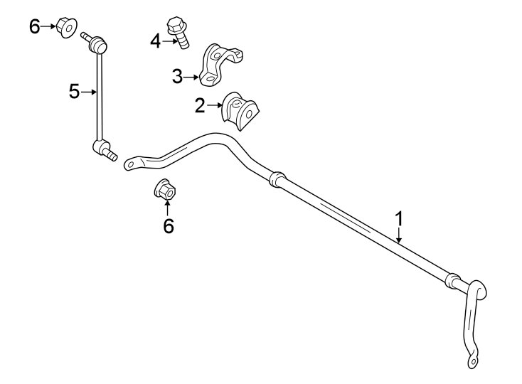 Diagram FRONT SUSPENSION. STABILIZER BAR & COMPONENTS. for your 2018 Lincoln MKZ   