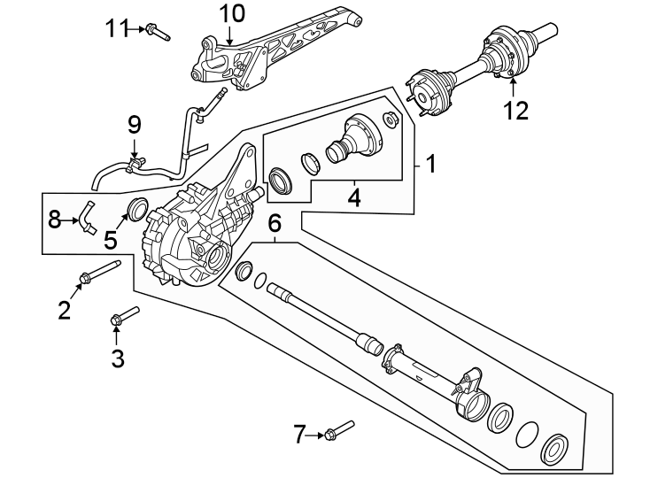 Diagram FRONT SUSPENSION. FRONT DRIVE COMPONENTS. for your 2017 Lincoln MKZ Premiere Sedan  