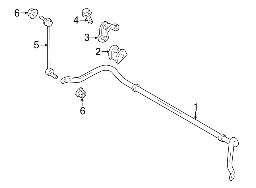 Diagram FRONT SUSPENSION. STABILIZER BAR & COMPONENTS. for your Ford Transit-350  