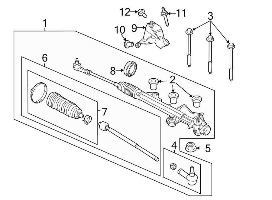 Diagram STEERING GEAR & LINKAGE. for your 1990 Ford F-150   