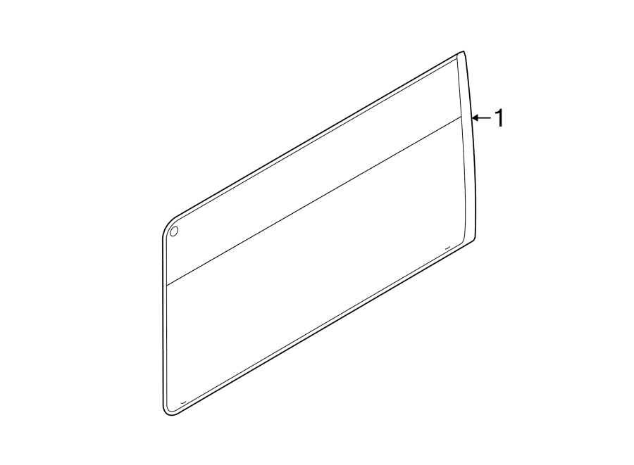 Diagram SIDE LOADING DOOR. GLASS & HARDWARE. for your Ford