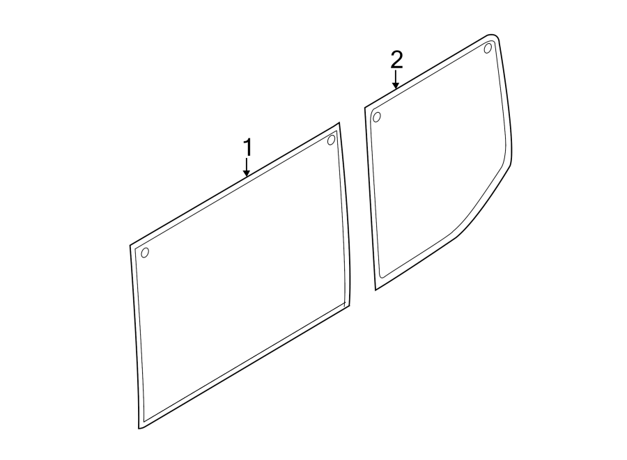 Diagram SIDE PANEL. GLASS. for your 2022 Ford Transit-350   