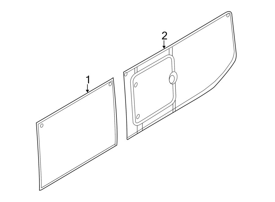 Diagram SIDE PANEL. for your Ford