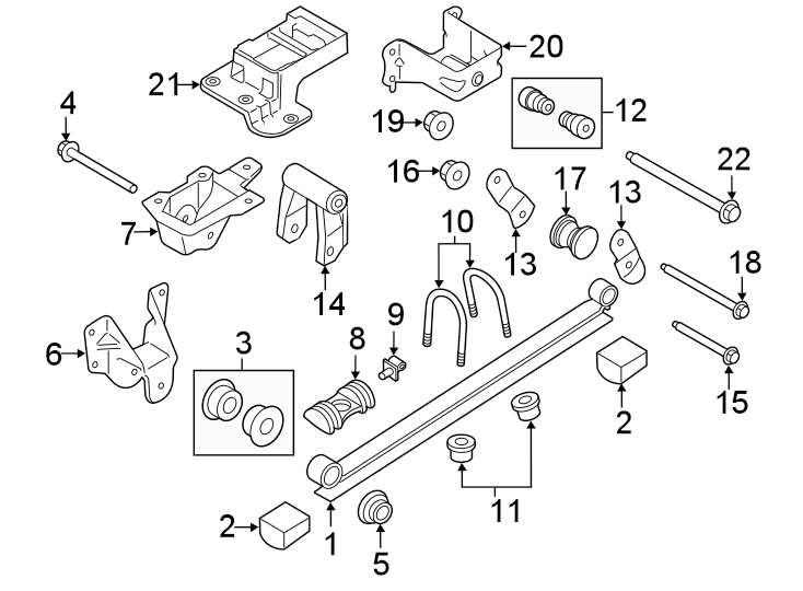 Diagram REAR SUSPENSION. SUSPENSION COMPONENTS. for your 2012 Lincoln MKZ   