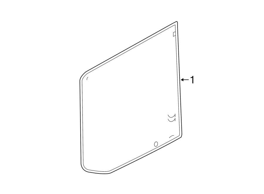 Diagram BACK DOOR. GLASS & HARDWARE. for your 2004 Ford F-350 Super Duty 6.0L Power-Stroke V8 DIESEL M/T RWD Lariat Extended Cab Pickup 