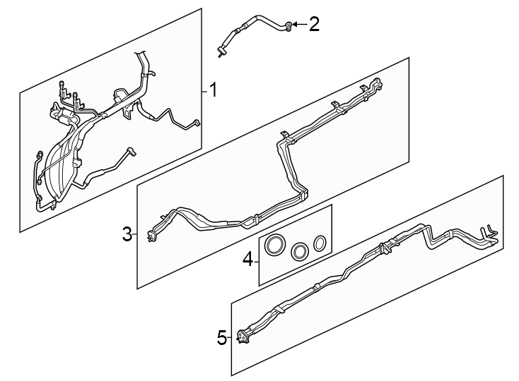 Diagram Air conditioner & heater. Rear ac lines. for your 2009 Ford Ranger   