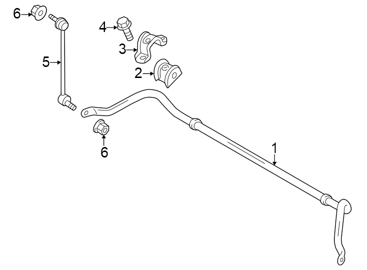 Diagram Front suspension. Stabilizer bar & components. for your 2018 Lincoln MKZ   