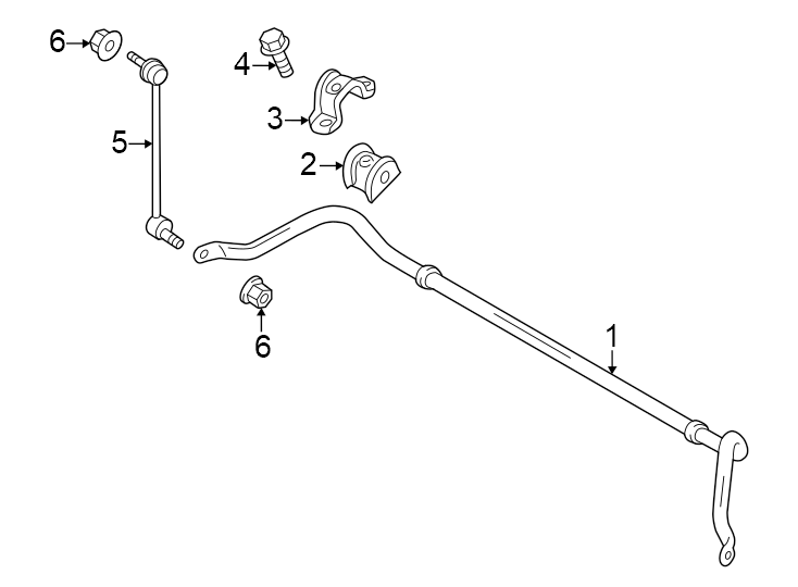 Diagram Front suspension. Stabilizer bar & components. for your 2018 Lincoln MKZ   