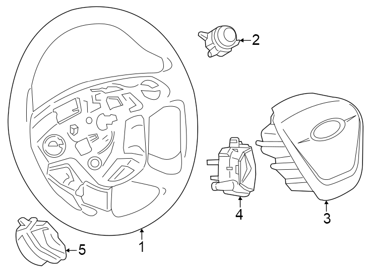 Diagram Steering wheel & trim. for your Lincoln MKZ  