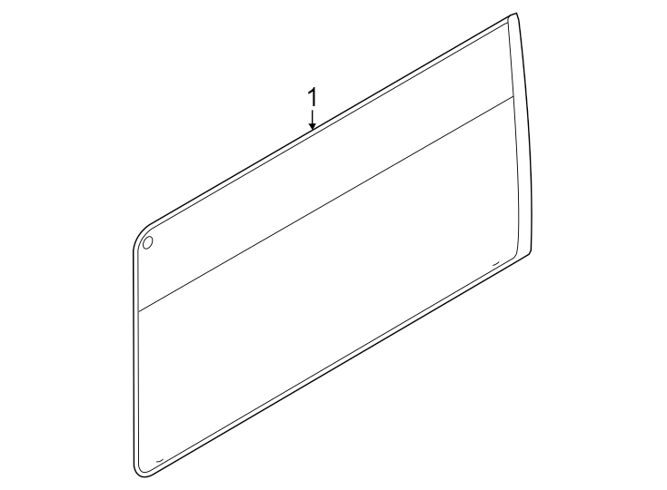 Diagram Side loading door. Glass & hardware. for your 1997 Ford E-350 Econoline Club Wagon  Chateau Standard Passenger Van 