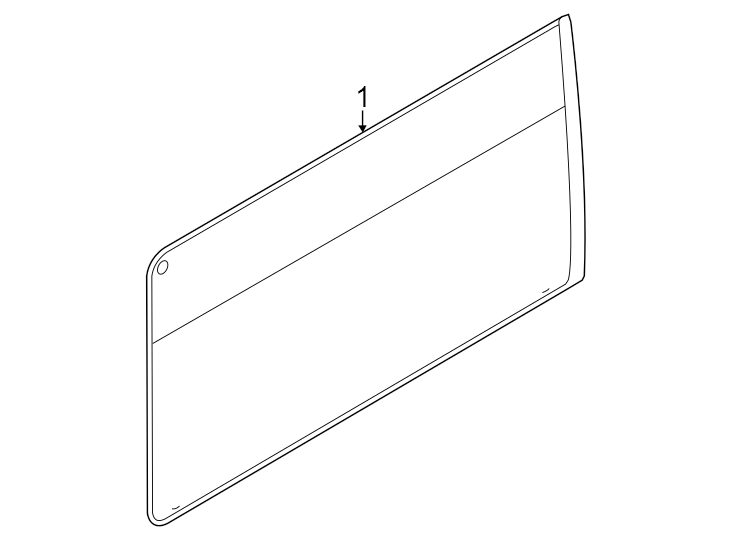 Diagram Side loading door. Glass & hardware. for your 1997 Ford F-350 7.3L Power-Stroke V8 DIESEL M/T 4WD Base Cab & Chassis Fleetside 