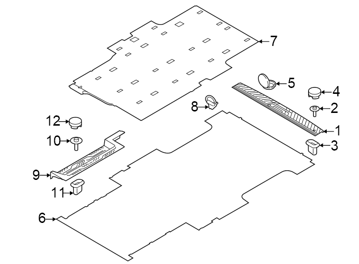 Diagram 130" wheelbase. VAN. W/LEFT side door. w/o rear AC. w/rear AC. WAGON. for your Ford Maverick  