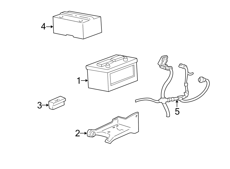 Diagram BATTERY. for your 2021 Ford Police Interceptor Utility   