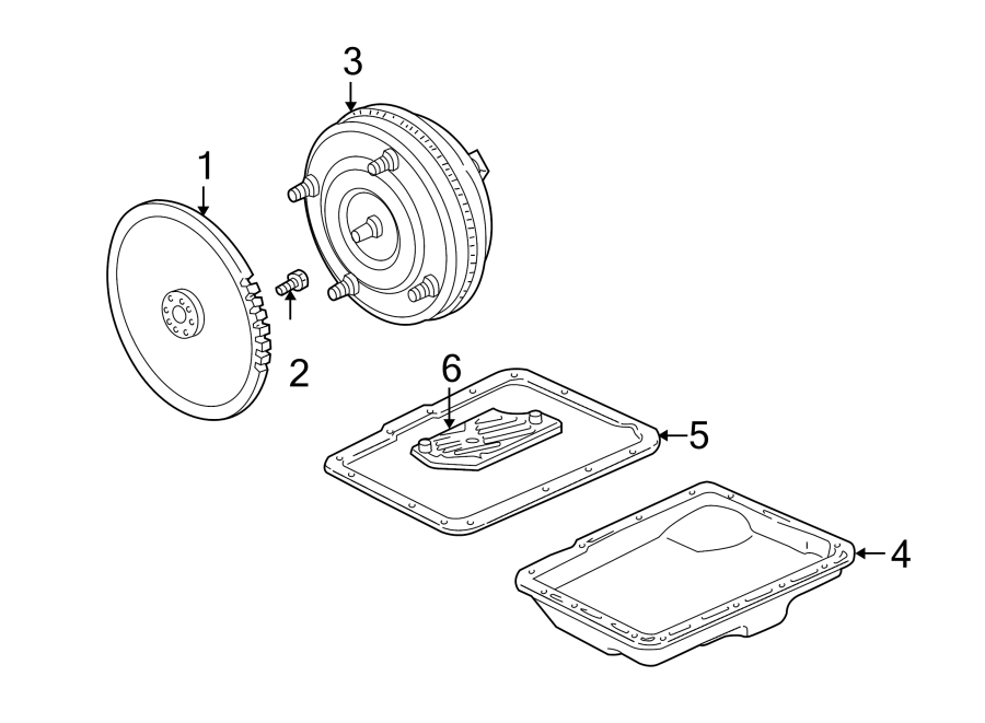 Diagram TRANSMISSION COMPONENTS. for your 2015 Lincoln MKZ Black Label Sedan  