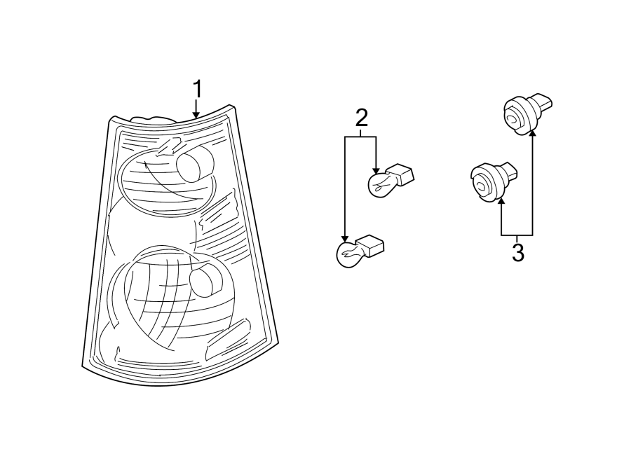 Diagram REAR LAMPS. COMBINATION LAMPS. for your 2021 Ford F-150   