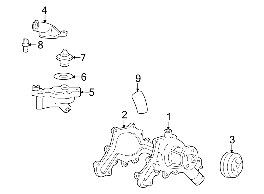 WATER PUMP. Diagram