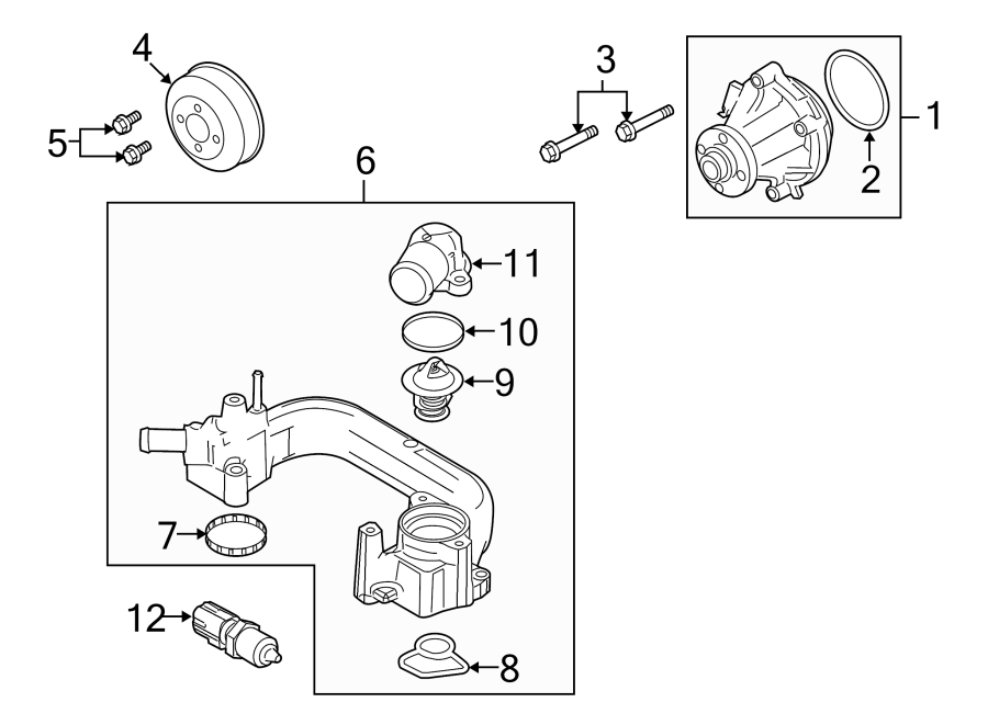 WATER PUMP. Diagram