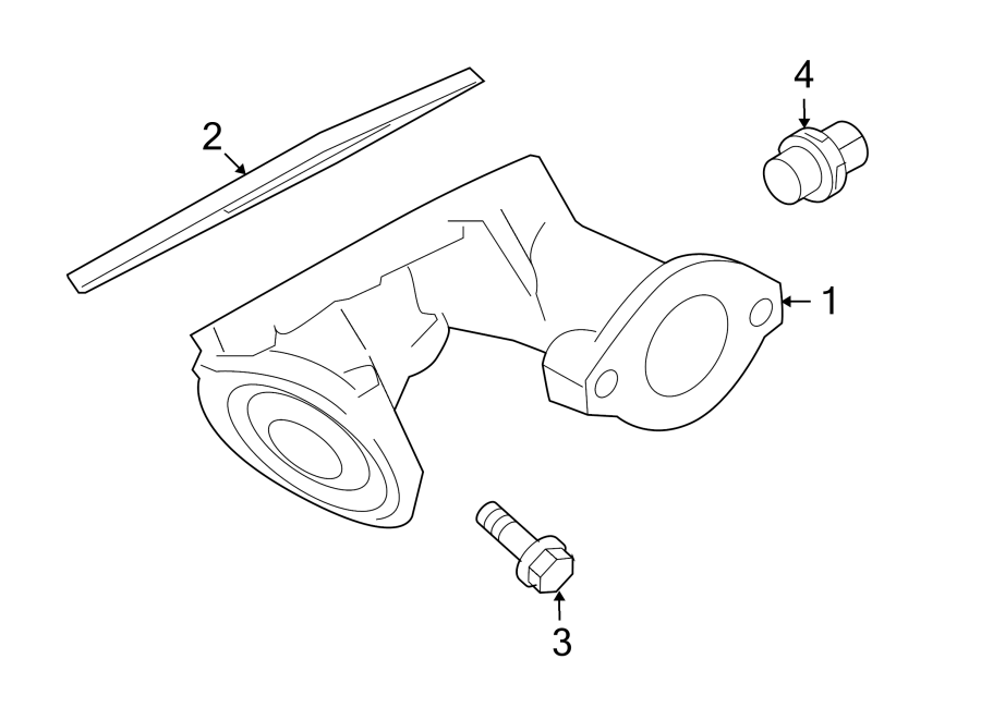 Diagram ENGINE OIL COOLER. for your 2000 Ford F-150   