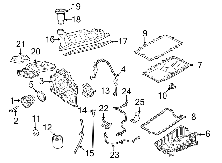 Diagram ENGINE PARTS. for your Ford Explorer Sport Trac  