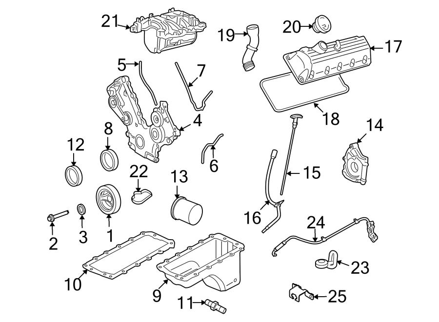 Diagram ENGINE PARTS. for your Lincoln MKZ  