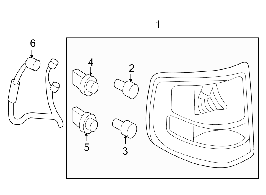 Diagram REAR LAMPS. COMBINATION LAMPS. for your 2019 Ford F-150 5.0L V8 FLEX A/T RWD XLT Standard Cab Pickup Fleetside 