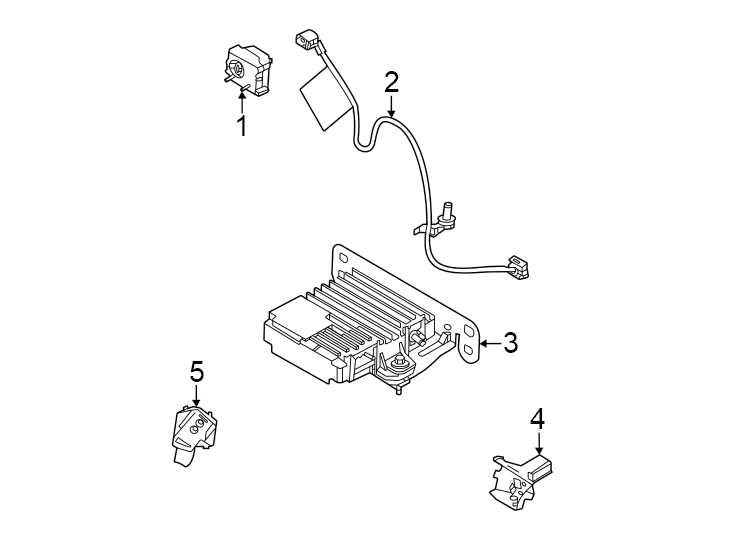 Diagram Electrical components. for your 2022 Ford F-150 Lightning   