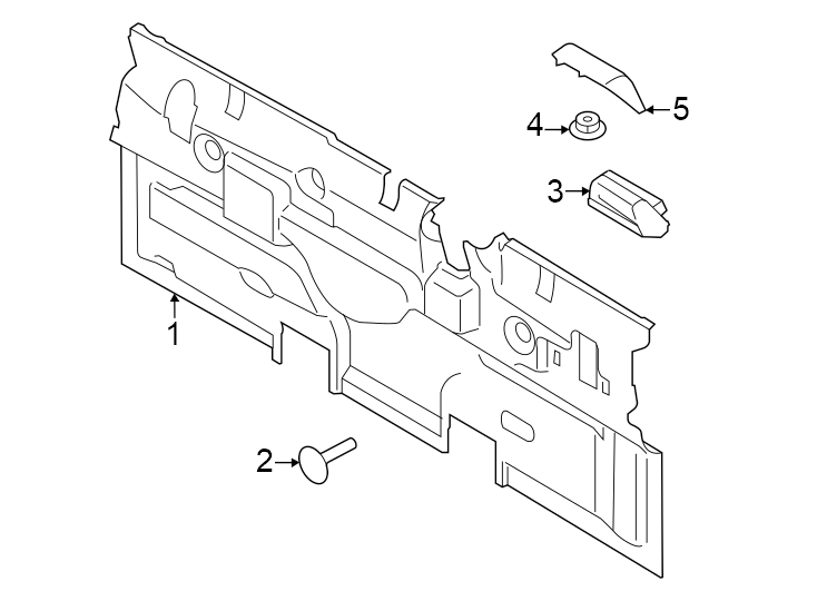 Diagram Cab. Interior trim. for your 2003 Ford F-150 5.4L Triton V8 CNG M/T RWD XLT Crew Cab Pickup Stepside 