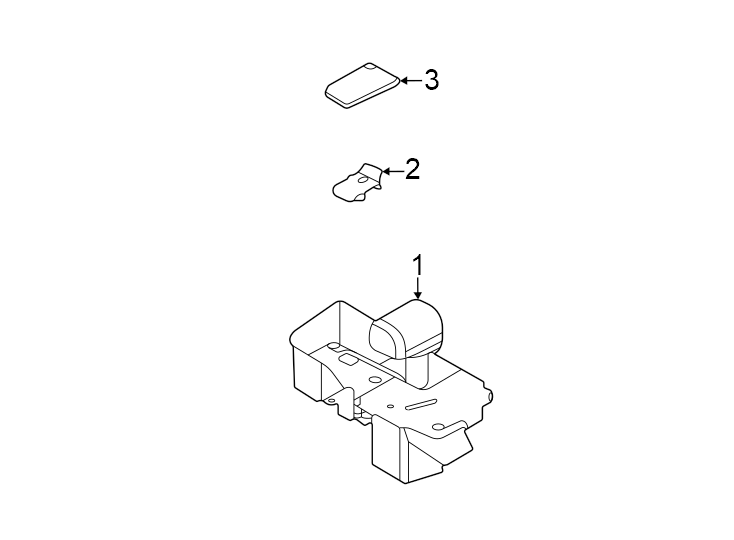 Diagram Front console. for your 2023 Ford Transit-250 3.5L EcoBoost V6 A/T AWD Base Crew Van 