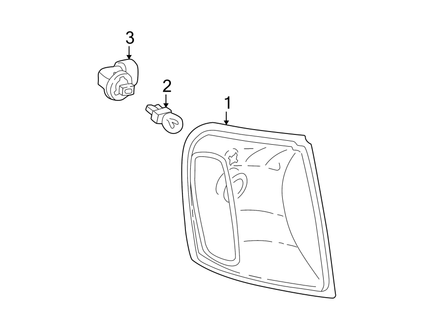 Diagram FRONT LAMPS. PARK & SIDE MARKER LAMPS. for your 1993 Ford F-150   