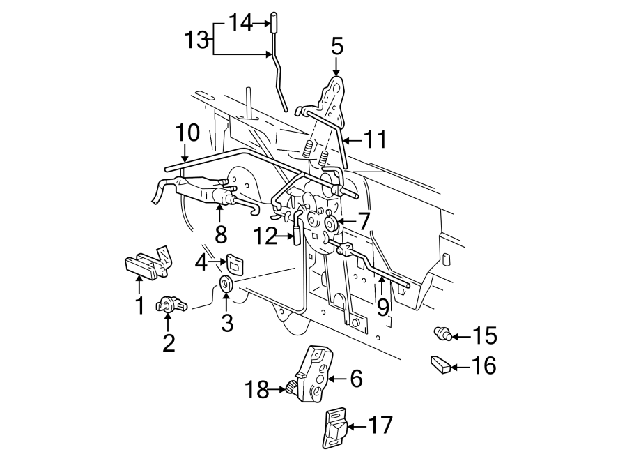 Diagram LOCK & HARDWARE. for your 2011 Ford Explorer   