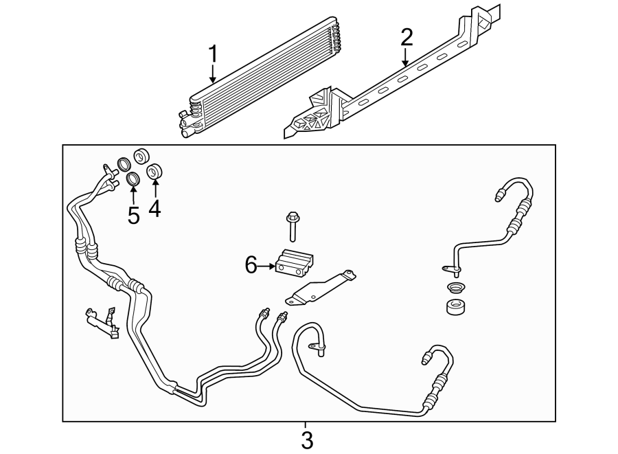 Diagram TRANS OIL COOLER. for your Lincoln