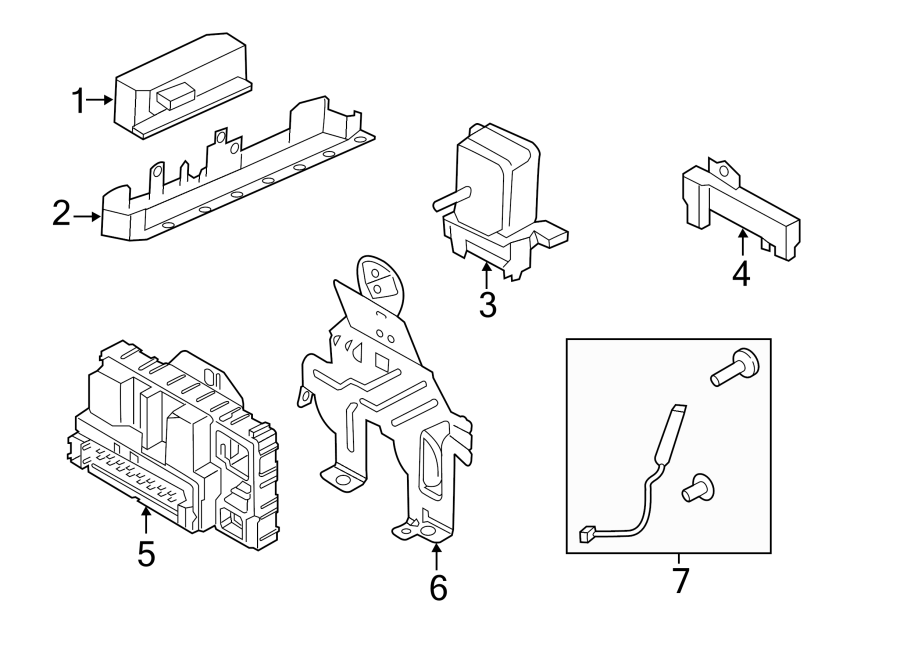 Diagram KEYLESS ENTRY COMPONENTS. for your Ford Edge  