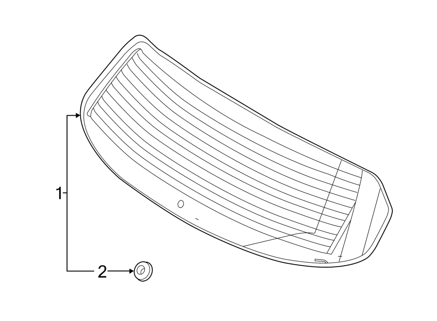 Diagram LIFT GATE. GLASS. for your 2019 Lincoln MKC   