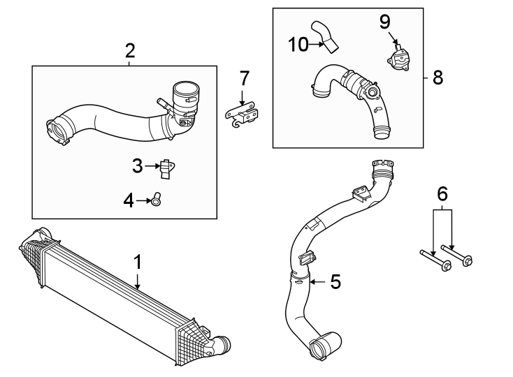 Diagram Intercooler. for your 1993 Ford Bronco   