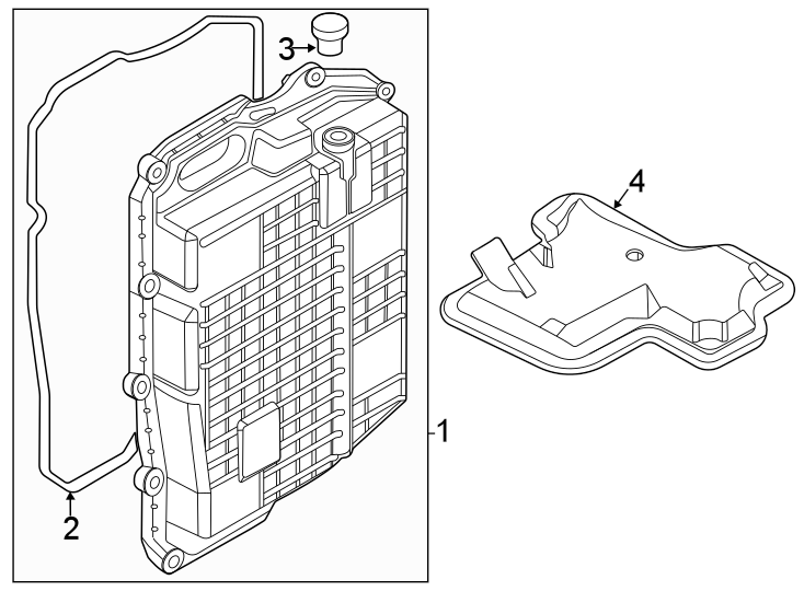 Diagram ENGINE / TRANSAXLE. TRANSAXLE PARTS. for your 2013 Lincoln MKZ   