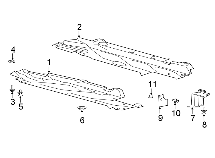 Diagram PILLARS. ROCKER & FLOOR. SPLASH SHIELDS. for your 2023 Ford F-150   