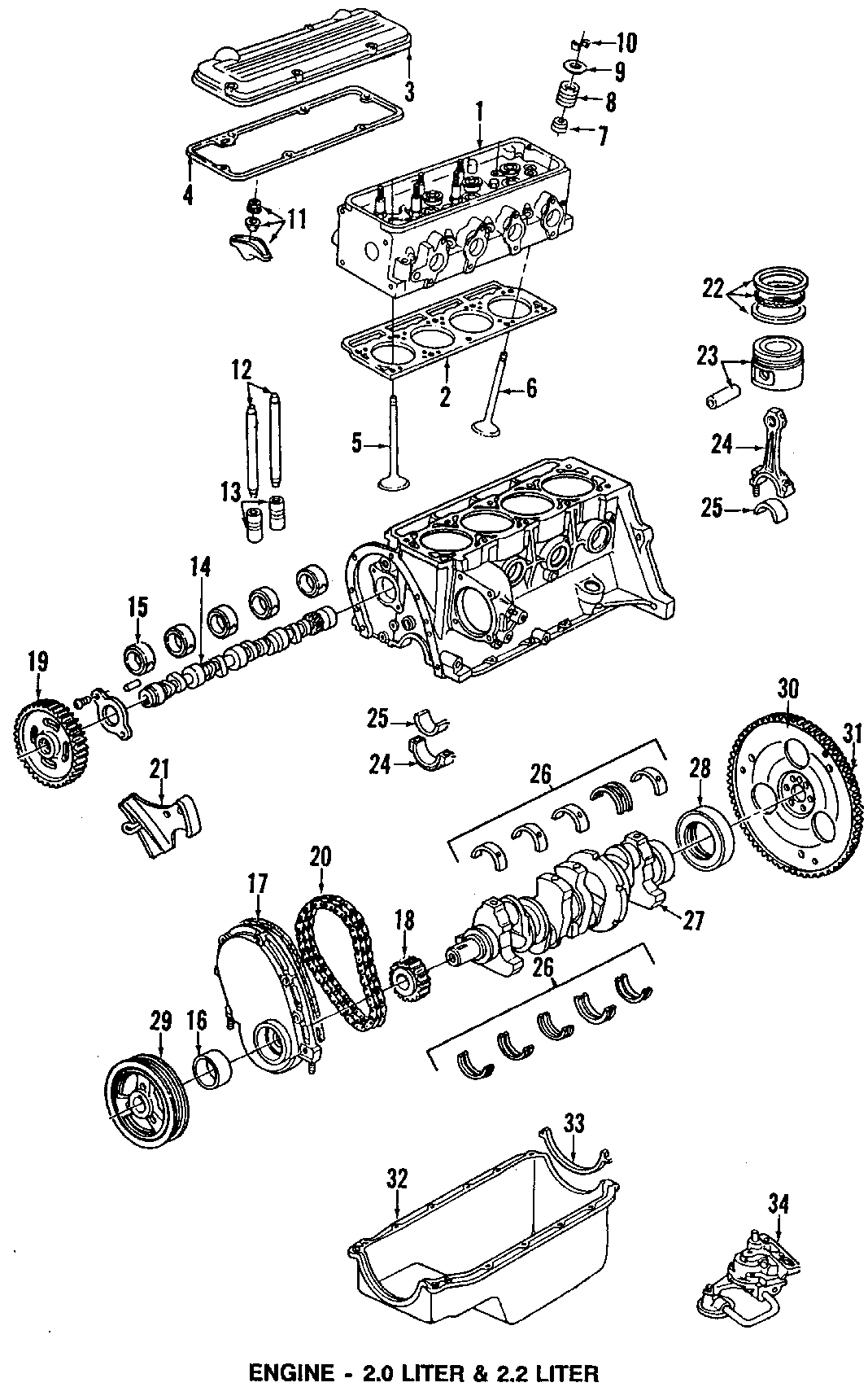 28CAMSHAFT & TIMING. CRANKSHAFT & BEARINGS. CYLINDER HEAD & VALVES. LUBRICATION. MOUNTS. PISTONS. RINGS & BEARINGS.https://images.simplepart.com/images/parts/motor/fullsize/MJP030.png