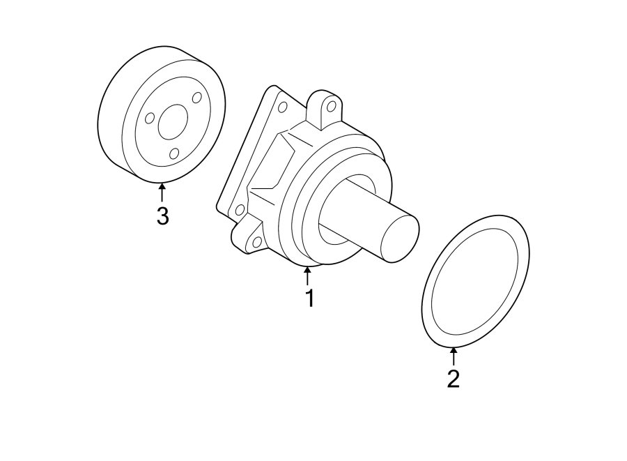 Diagram WATER PUMP. for your Ford Escape  