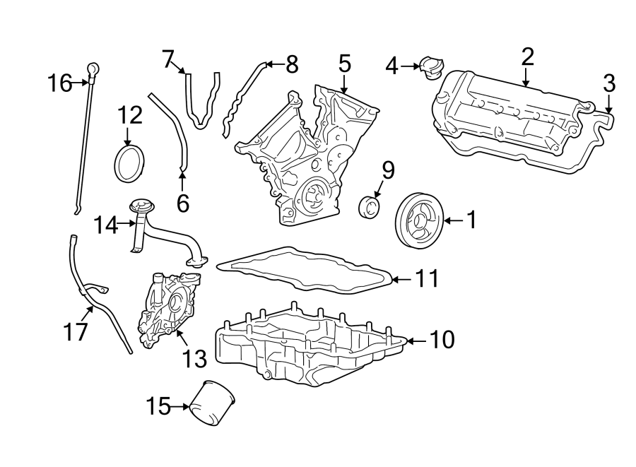 Diagram ENGINE / TRANSAXLE. ENGINE PARTS. for your Ford Escape  