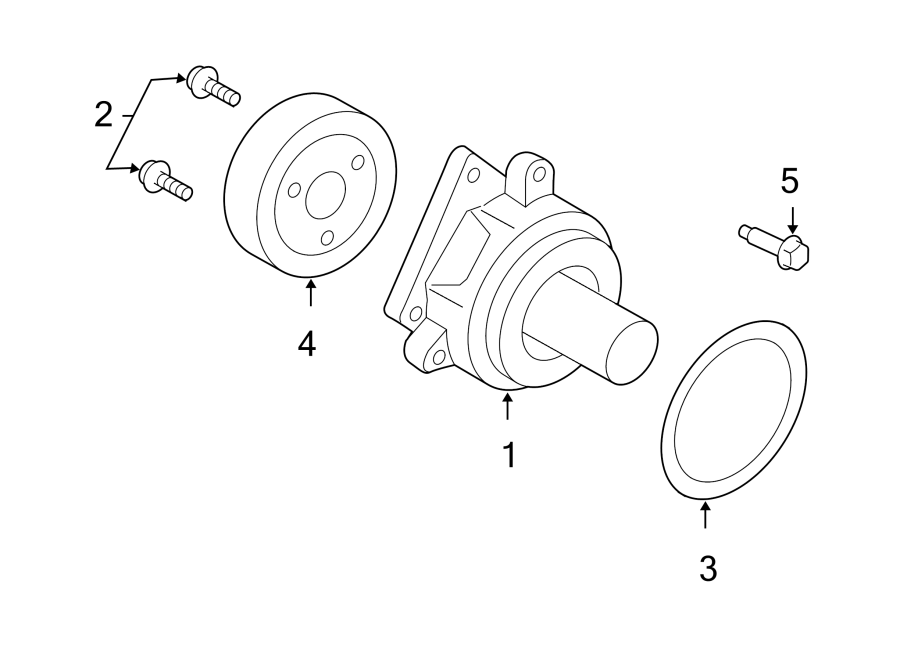 Diagram WATER PUMP. for your Ford Escape  