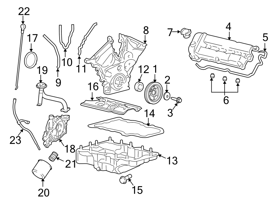 Diagram ENGINE / TRANSAXLE. ENGINE PARTS. for your Ford Expedition  