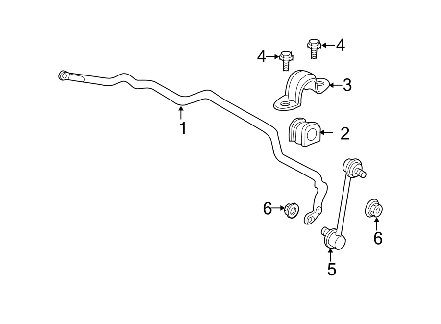 Diagram FRONT SUSPENSION. STABILIZER BAR & COMPONENTS. for your 2019 Lincoln MKZ   