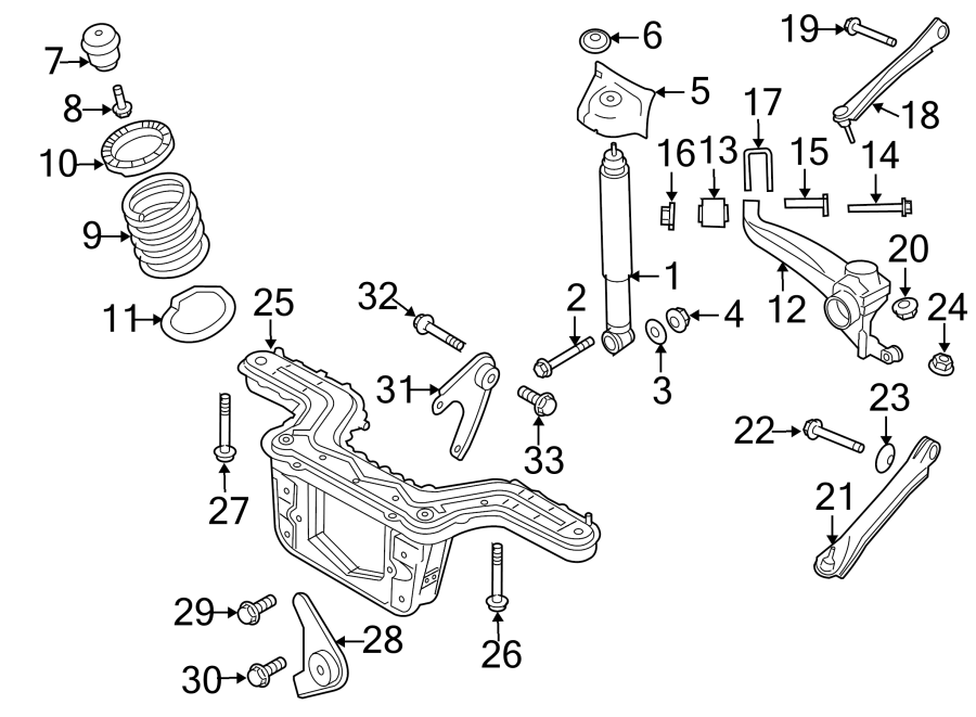 Diagram REAR SUSPENSION. SUSPENSION COMPONENTS. for your 2018 Ford F-150 3.5L EcoBoost V6 A/T 4WD XL Crew Cab Pickup Fleetside 