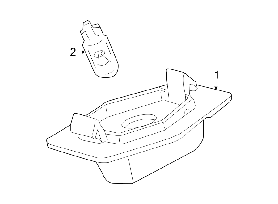 Diagram REAR LAMPS. LICENSE LAMPS. for your Ford Escape  