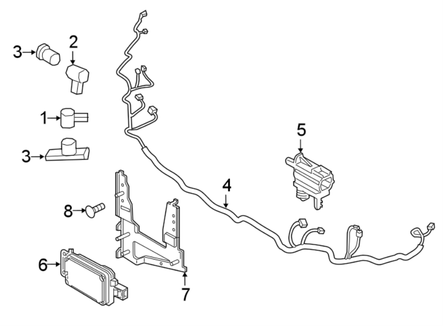 Diagram FRONT BUMPER & GRILLE. ELECTRICAL COMPONENTS. for your Ford Transit Connect  