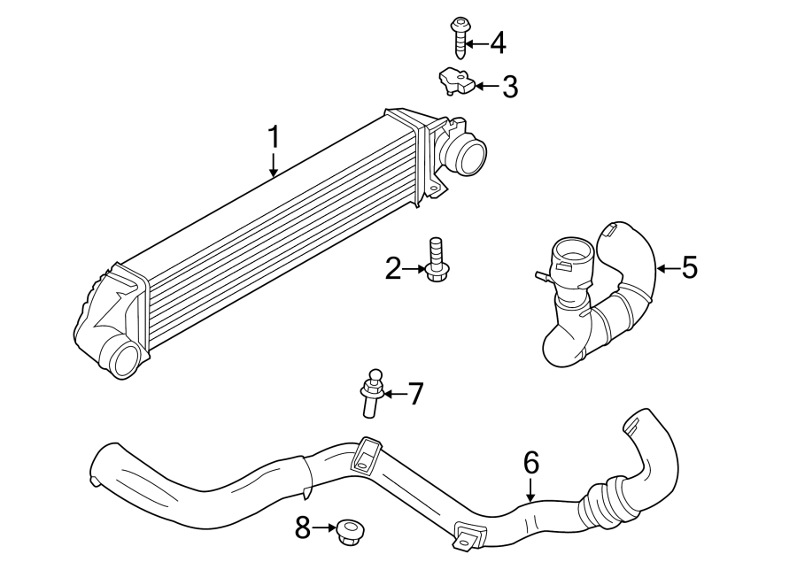 Diagram INTERCOOLER. for your 2010 Ford Transit Connect   