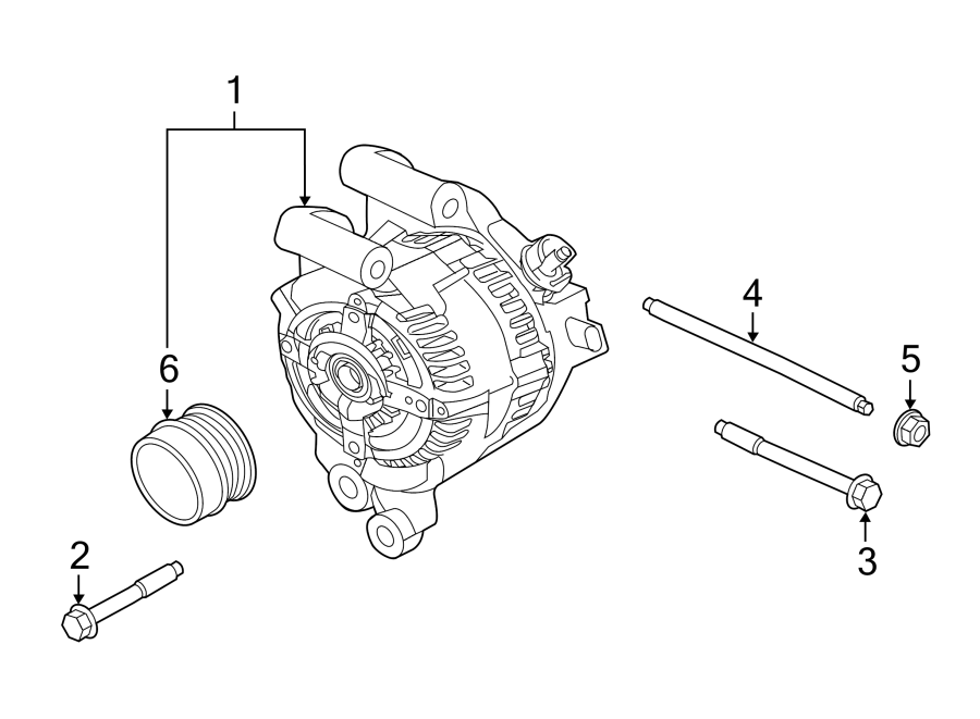 Diagram ALTERNATOR. for your 2011 Lincoln MKZ Base Sedan  