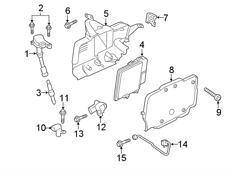 Diagram IGNITION SYSTEM. for your 2012 Ford Fiesta   