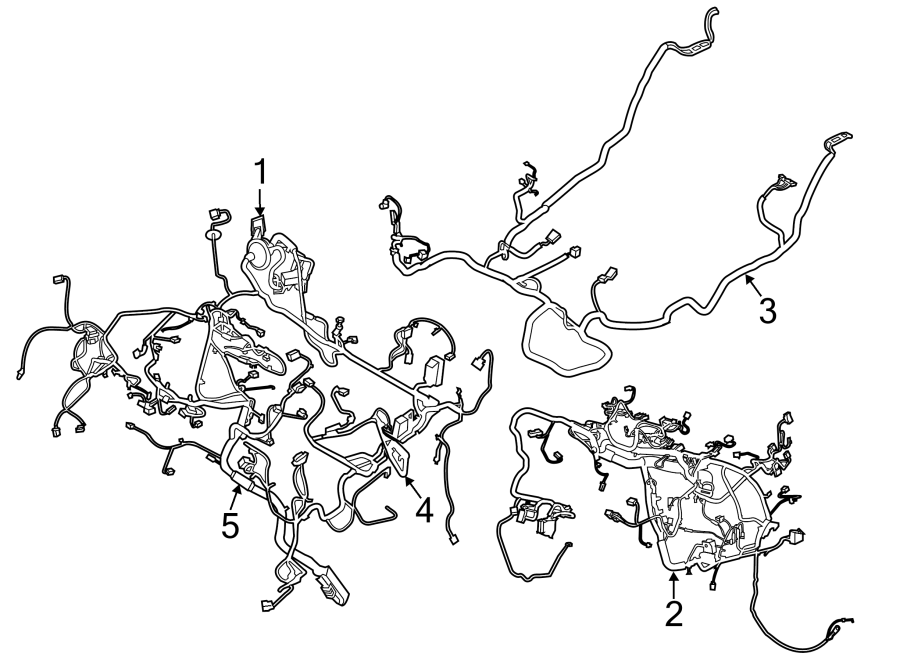 Diagram WIRING HARNESS. for your 2021 Ford Escape   